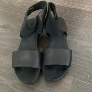 Eileen Fisher black, sport platform sandal